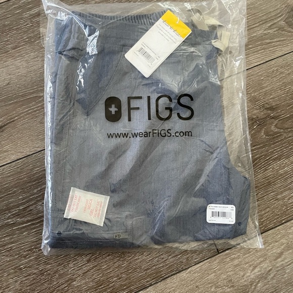 FIGS Yola Skinny Scrub Pants Color Heather Denim Size XS NWT - Picture 4 of 9